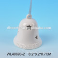 Christmas series bell,white porcelain dinner bell for decoration